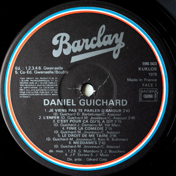 Daniel Guichard – Daniel Guichard [Vinyle 33Tours]