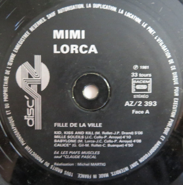 Mimi Lorca – Fille De La Ville [Vinyle 33Tours]