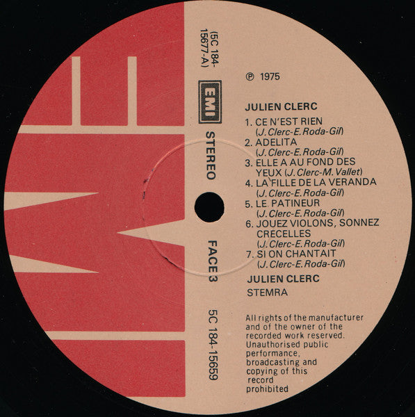 Julien Clerc – Julien Clerc [Vinyle 33Tours]