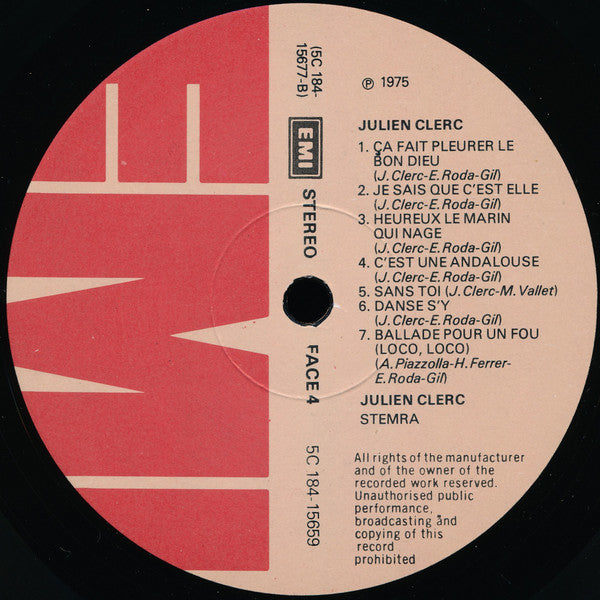 Julien Clerc – Julien Clerc [Vinyle 33Tours]