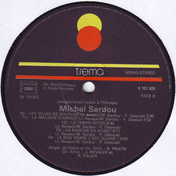 Michel Sardou –Olympia 1975 [Vinyle 33Tours]