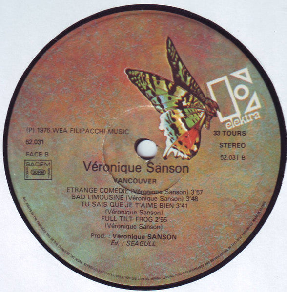 Véronique Sanson –Vancouver [Vinyle 33Tours]