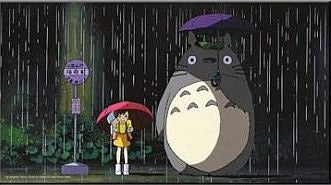 Ghibli - Tableau Ghibli 07 - Totoro Arrêt De Bus