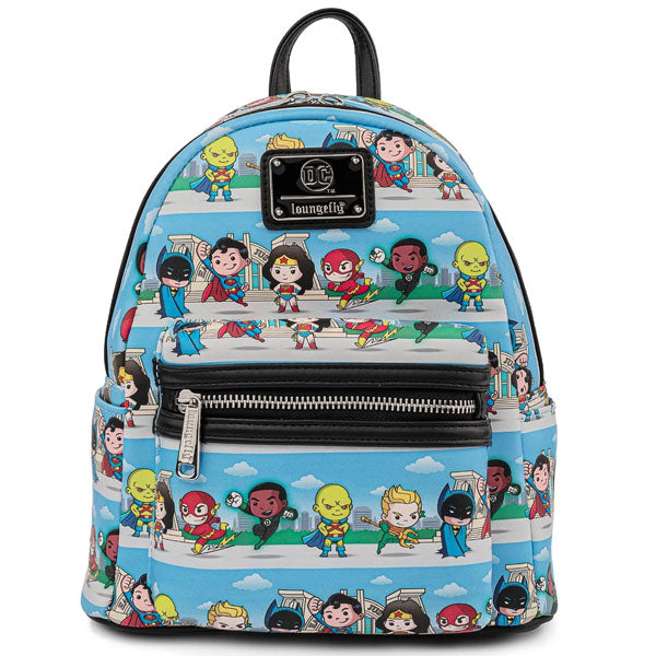 Loungefly: DC Comics Superheroes Chibli Lineup Mini Backpack