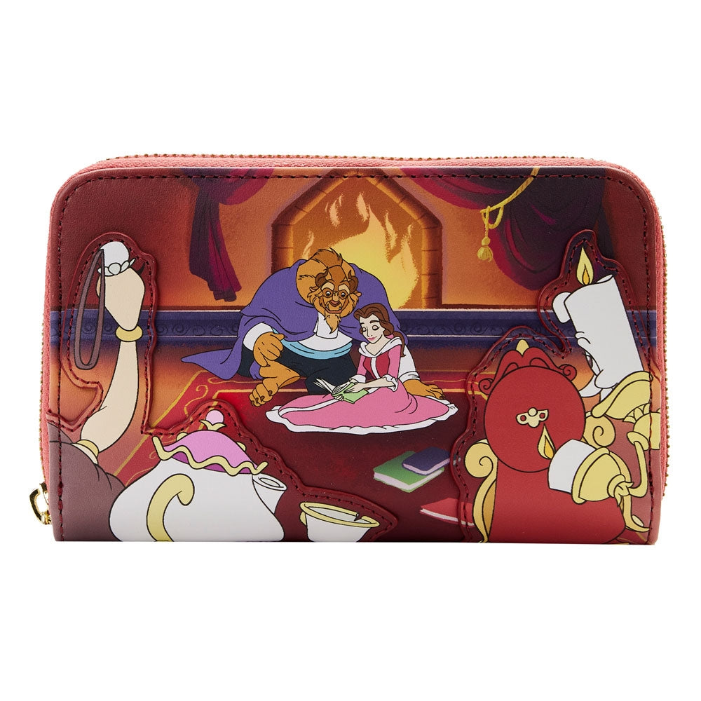 Loungefly: Disney - Beauty and the Beast Fireplace Scene Zip Around Wallet