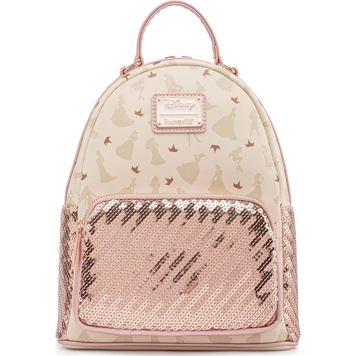 Loungefly: Disney Ultimate Princess Sequin Mini Backpack