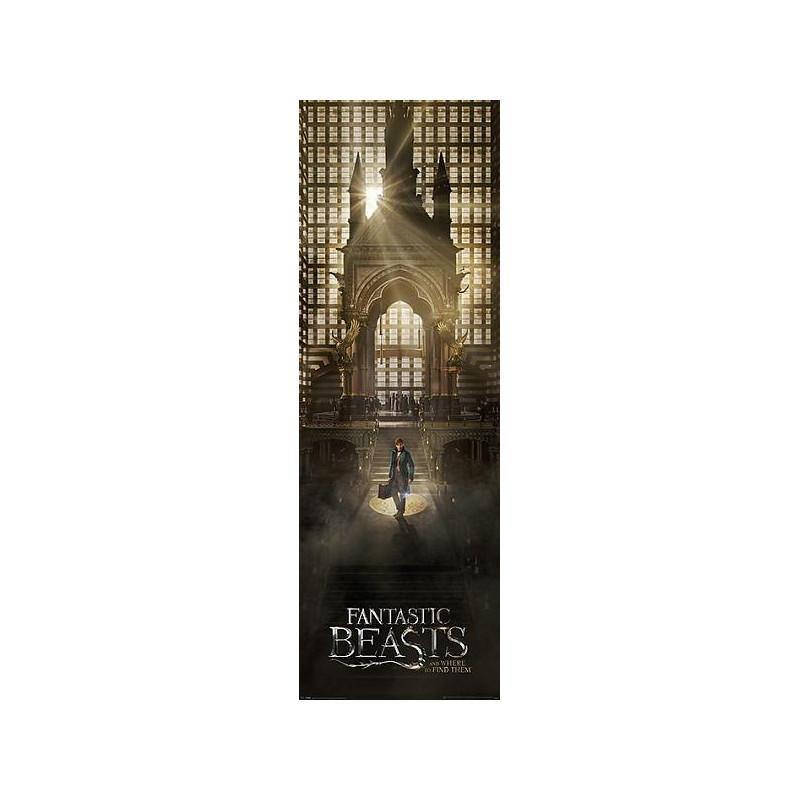 Fantastic Beasts - Poster de porte Newt Scamander Arrival - flash vidéo