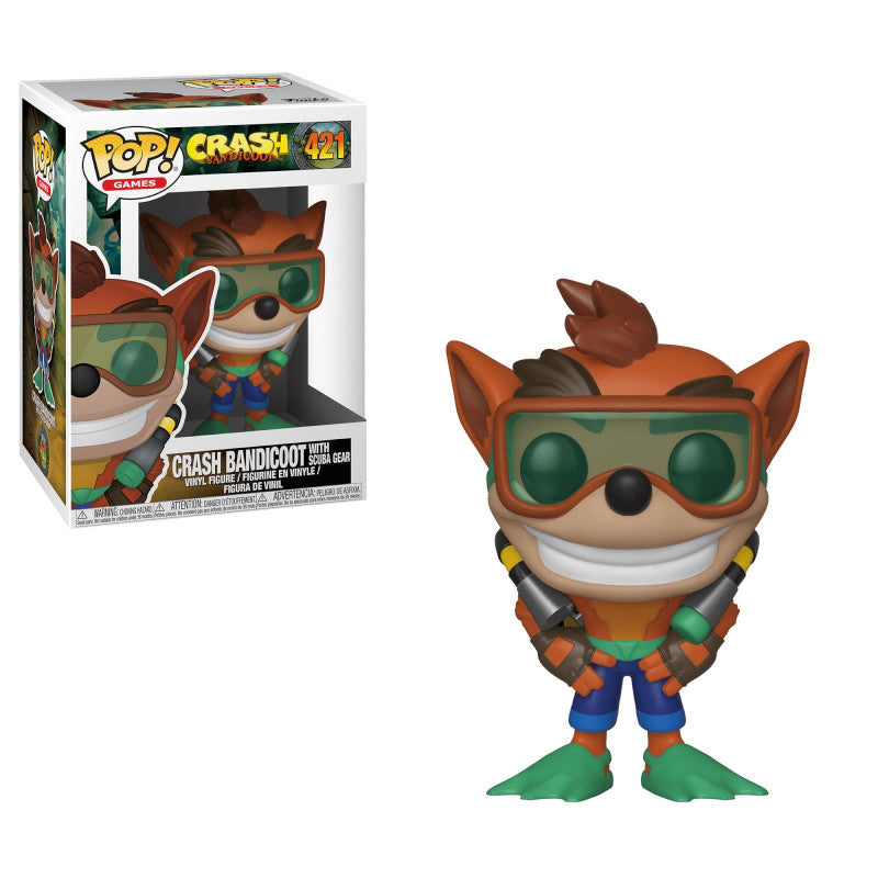 Funko Pop! Games Crash Bandicoot with Scuba Gear