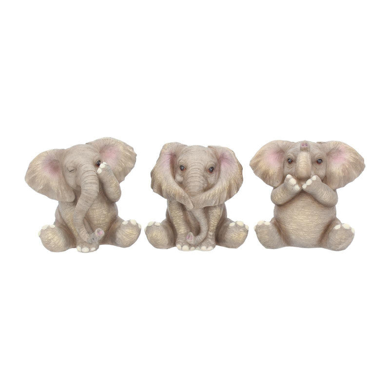 Three Baby Elephants 8cm